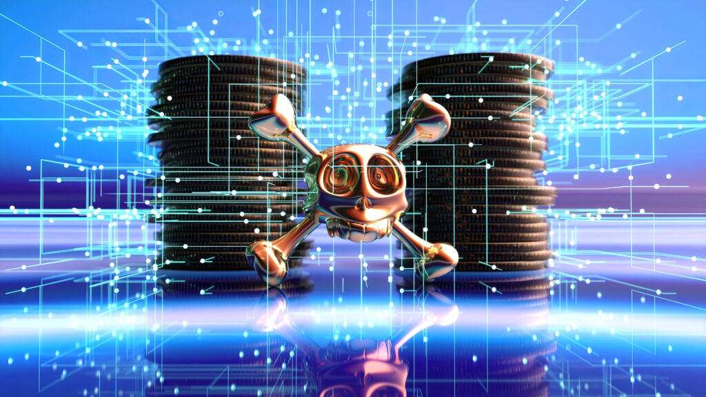 abstract background of the price of security